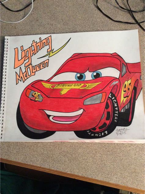 Lightning McQueen Drawing by Lightning95McQueen on DeviantArt