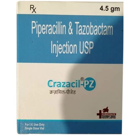 Piperacillin Tazobactam Injection USP 4 5 Gm At Rs 120 Vial In Etawah