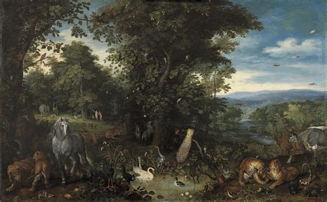 The Garden of Eden - Brueghel, Jan (the Elder). Museo Nacional Thyssen ...