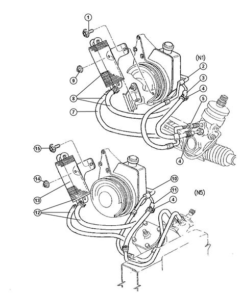 Dodge Dakota Hose Power Steering Return [[ Cooler Power Steering]] [[ Heavy Duty 52039404