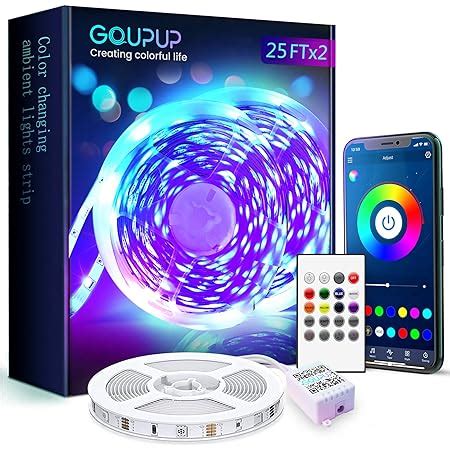 Amazon Gupup 65 6 Ft Long Light Strip 1 Roll WiFi Led Lights For