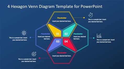 Hexagon Venn Diagram Powerpoint Template Slidemodel