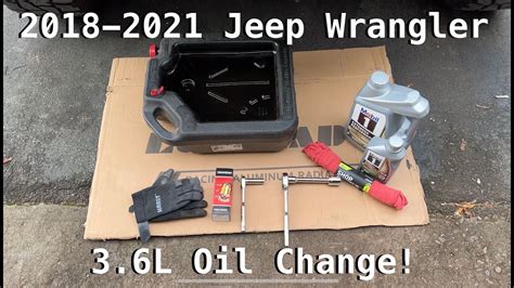 Jeep Wrangler L Oil Change Save Do It Yourself Youtube