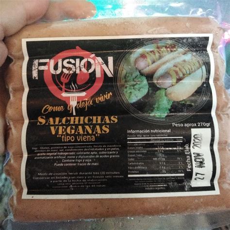 Fusión vegana Salchichas Veganas tipo Viena Review abillion