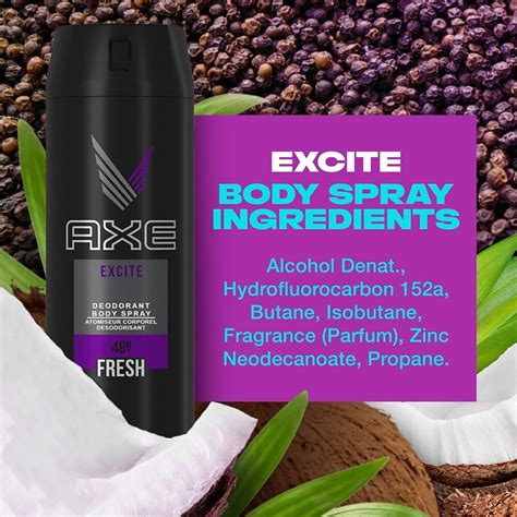 Axe Excite Hour Fresh Deodorant Body Spray Fragrance For Men Ml