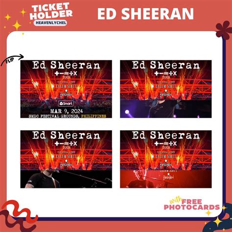 Ed Sheeran Mathematics Tour In Manila Concert Ticket Holder Ticket Envelope Shopee Singapore