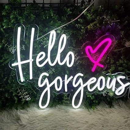 Buy Neon Signs India Hello Gorgeous Neon Signs For Wall Decor Led