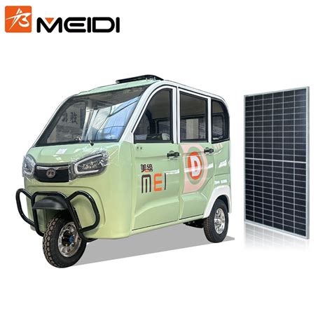 Meidi 100km Range New Energy Vehicle Taxi Use Solar Energy Electric