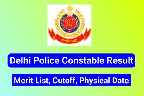 Delhi Police Constable Final Result 2024 Out Download Pdf Haryana