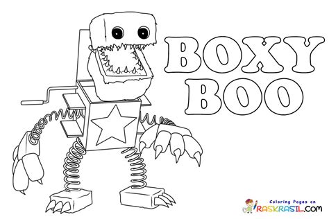 Boxy Boo Coloring Pages