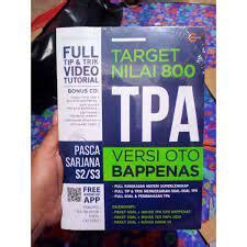 Jual Buku Target Nilai Tpa Versi Oto Bappenas Shopee Indonesia