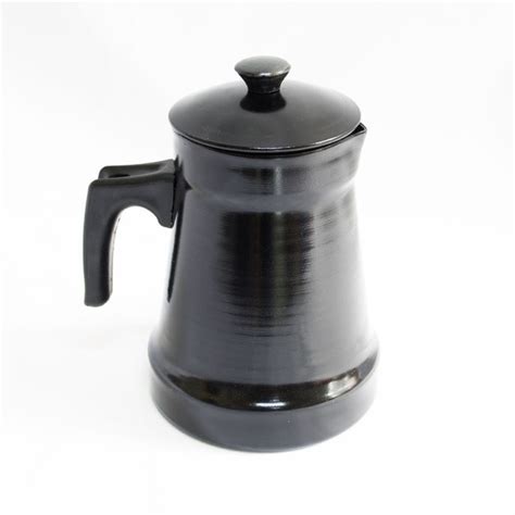 Кофейник-чайник походный, алюминиевый, 1 литр. Черный - купить с ...