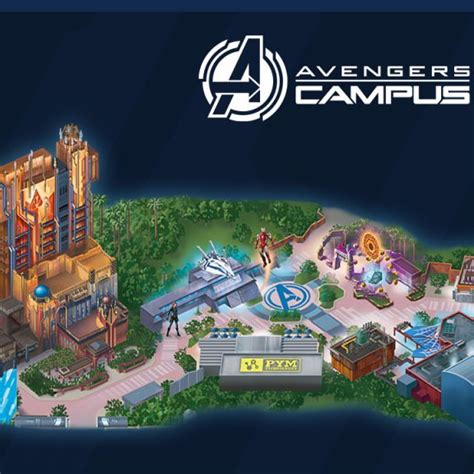 First Look At Avengers Campus Map At Disney California Adventure