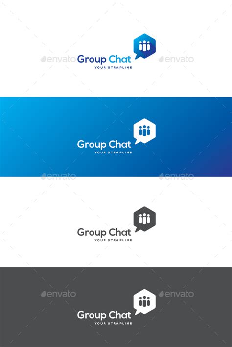 Group Chat Logo by creativebeat | GraphicRiver