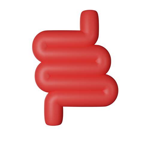 Gut 3D Icon Illustration 35085589 PNG