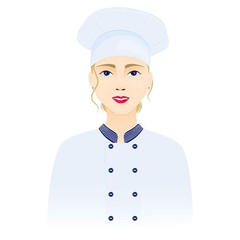 Premium Vector Portrait Of A Woman Cook