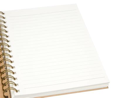 Blank paper notebook on white background 10098571 Stock Photo at Vecteezy