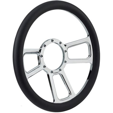 Chrome Plated Billet T Style Steering Wheel