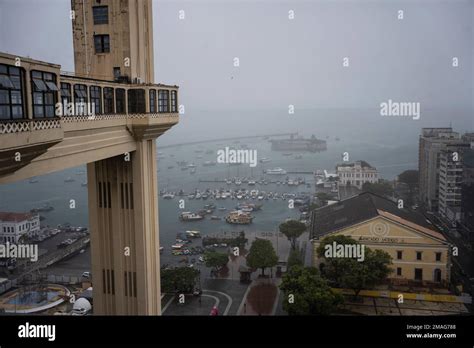 View Of The Lacerda Elevator In Salvador Brazil Monday Sept