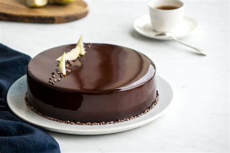 Entremets poire chocolat Empreinte Sucrée