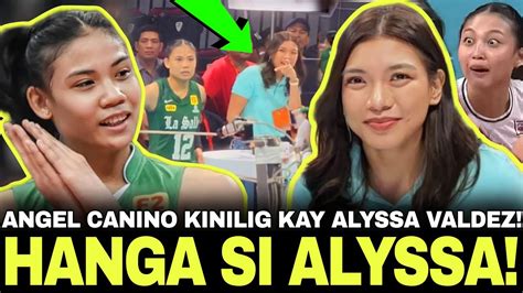 Angel Canino Pina Hanga Si Alyssa Valdez Angel Kinilig Kay Phenom