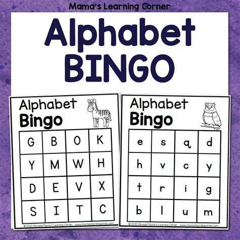 Alphabet Bingo - Mamas Learning Corner