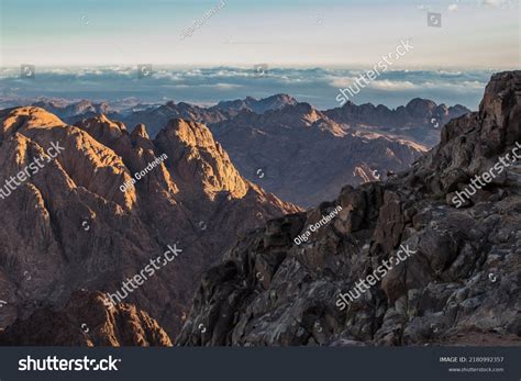 Amazing Sunrise Sinai Mountain Mount Moses Stock Photo 2180992357 ...