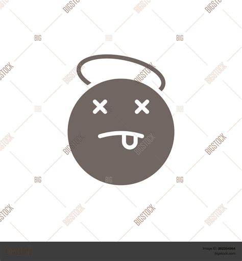 Dead Emoticon Vector Vector And Photo Free Trial Bigstock