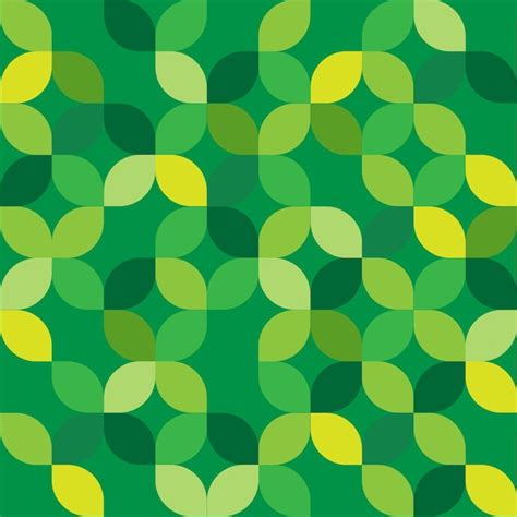 Premium Vector Seamless Abstract Green Leaf Texture Vector Background