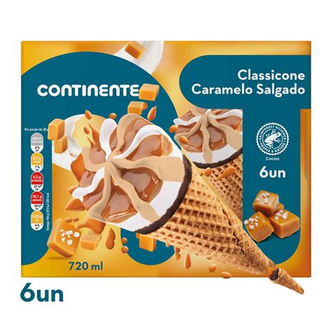 Gelado Classicone Caramelo Salgado Continente Emb Ml Un