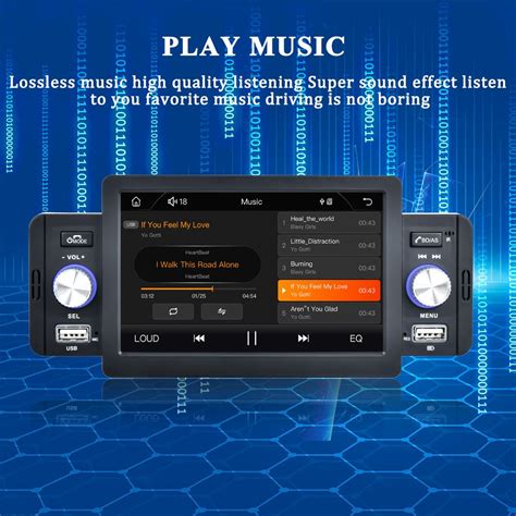 Buy X REAKO 5 Inch Car Radio MP5 Carplay 1 Din Bluetooth 5 1 HD