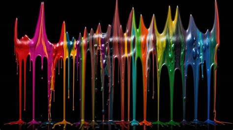 Colorful drip paint art HD wallpaper 4k background