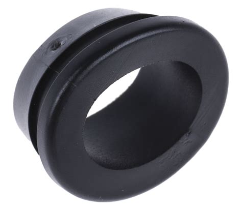 Rs Pro Black Pvc Mm Round Cable Grommet For Maximum Of Mm Cable Dia