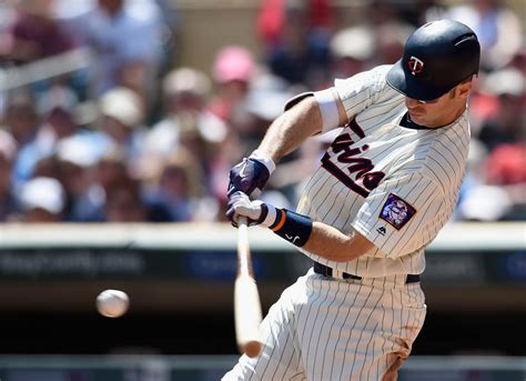minnesota twins bring  joe mauer taylor motter  send