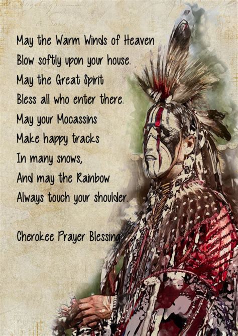 Fine Art Print Of Cherokee Prayer Blessing Native Etsy