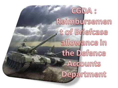 Cgda Reimbursement Of Briefcase Allowance In The Defence Accounts