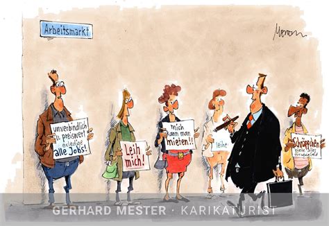 Arbeit Gerhard Mester Karikaturen