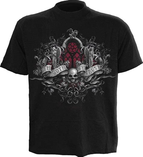 Spiral T Shirt Mens In Goth We Trust D055m101 Gothic Shirts