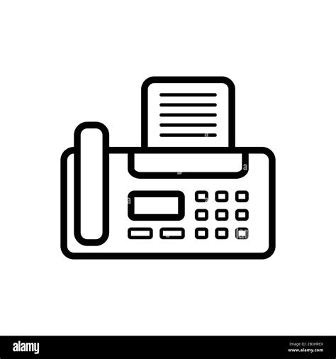 Fax Machine Icon Stock Vector Image Art Alamy