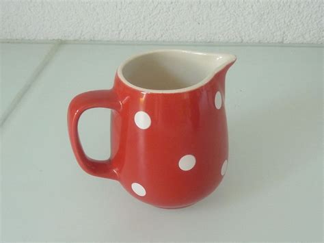 Rössler Set Heidi Müeslischale Tasse Teller Kännchen rot wei Kaufen