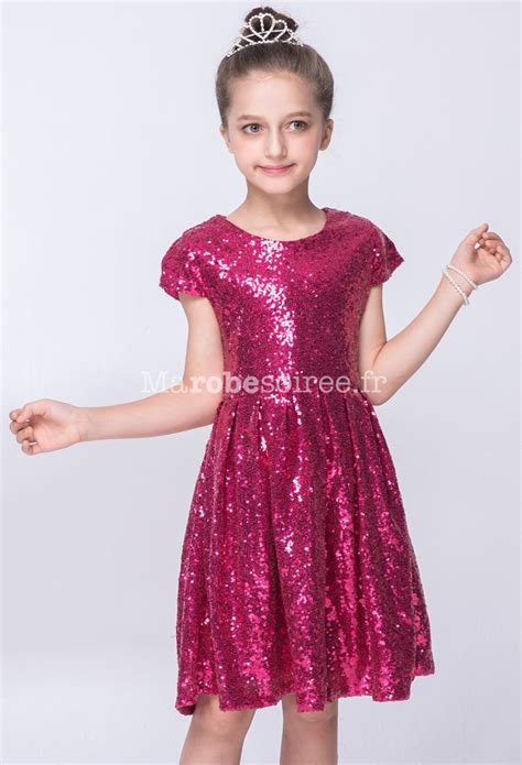 Robe De Soirée Fille Sequins élouissant