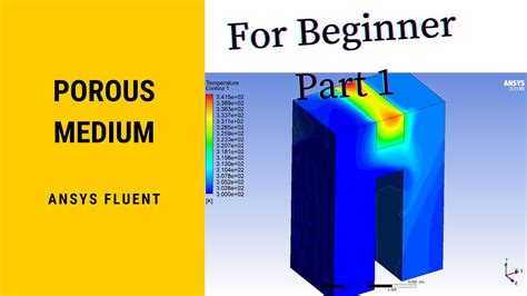 Tutorial Ansys How To Make Porous Media Fluent Cfd Simulation Part