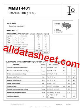 Mmbt Datasheet Pdf Bytesonic Electronics Co Ltd