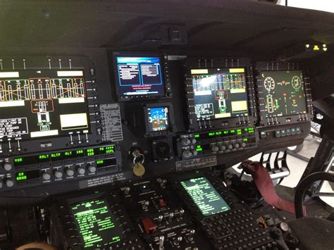 Glass cockpit of a Sikorsky UH-60M. I did the 360 hr inspection on this ...