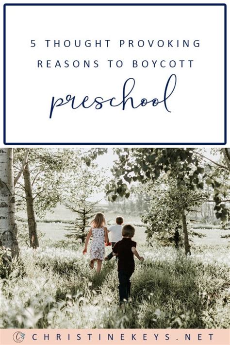 5 Thought Provoking Reasons To Boycott Preschool — This Homeschool House