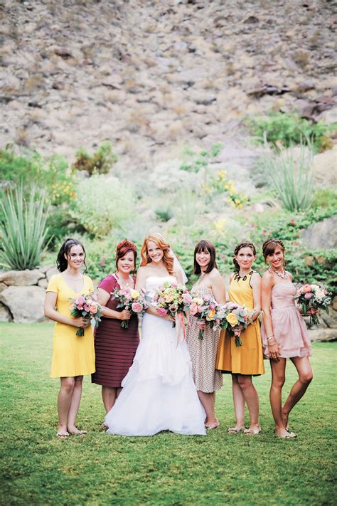 Bright, Colorful Casual Bridesmaid Dresses