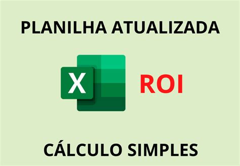 C Lculo De Roi E Roas Planilha Gr Tis Atualizada