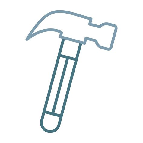 Hammer Line Two Color Icon 4651320 Vector Art At Vecteezy