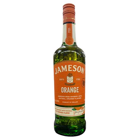 Jameson Orange Irish Whiskey 750ml Liquor Freight