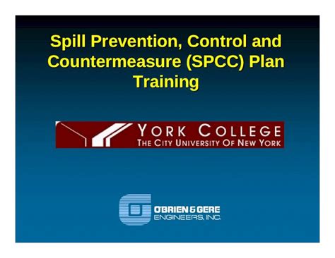 PPT Spill Prevention Control And Countermeasure SPCC Plan